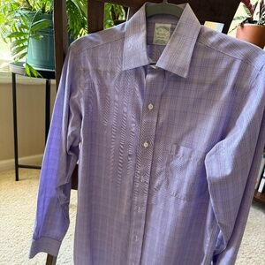 Purple Checkered Dress Shirt. Great Condition.